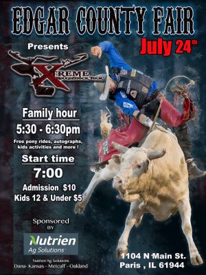 Edgar County Fair Bull Riding 2023