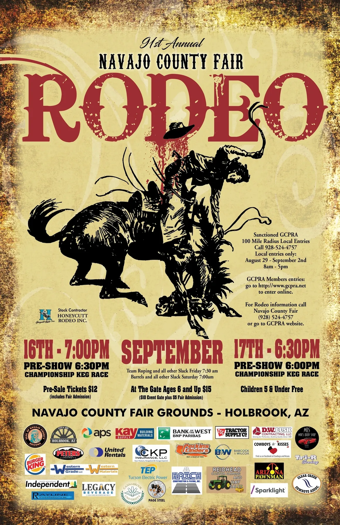 Navajo County Fair Rodeo 2024 Holbrook AZ Navajo County Fair, Inc.